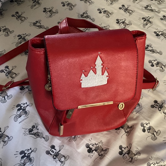 Disney Castle mini-backpack, red. Pleather material. - Picture 6 of 6